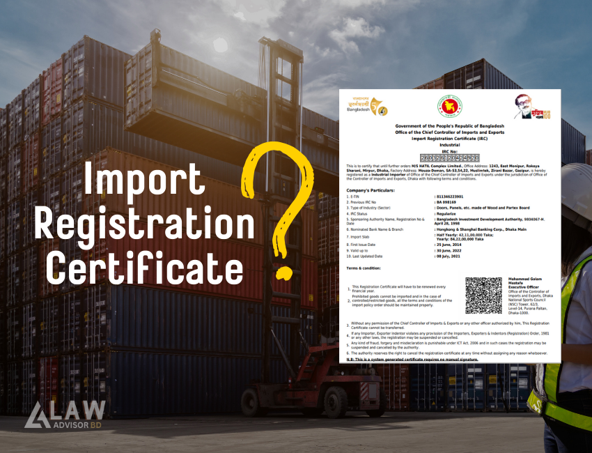 Import Registration Certificate in Bangladesh